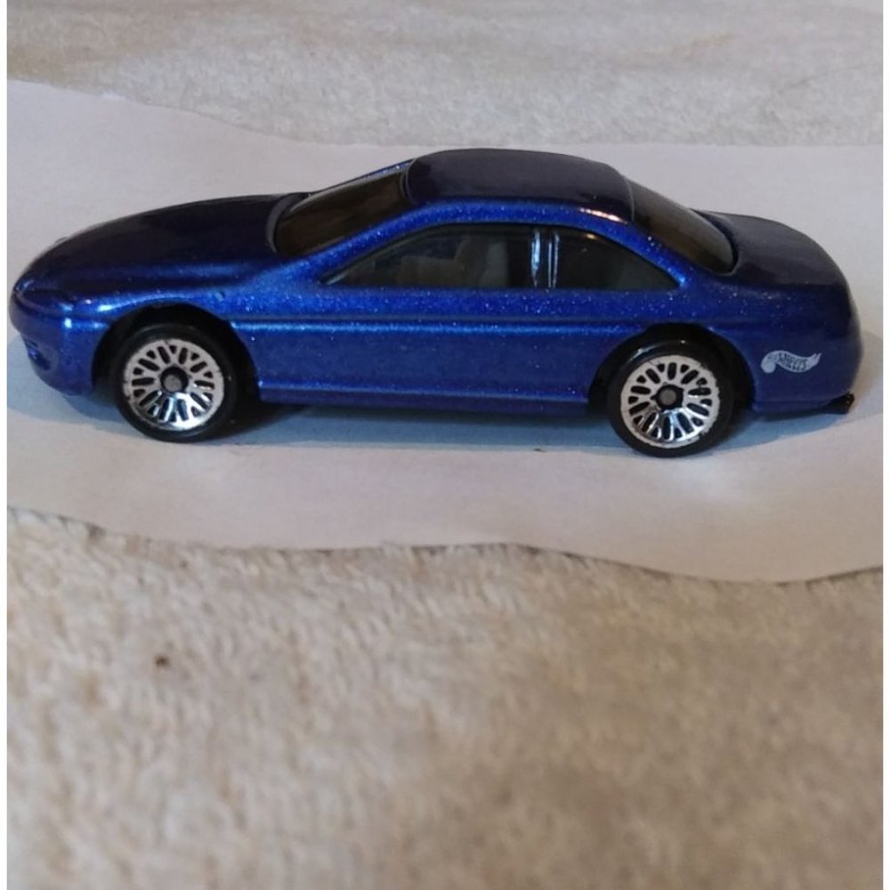 2000 Hot Wheels #210 Blue Metallic flake Lexus SC400, Chrome Lace Spokes Wheels